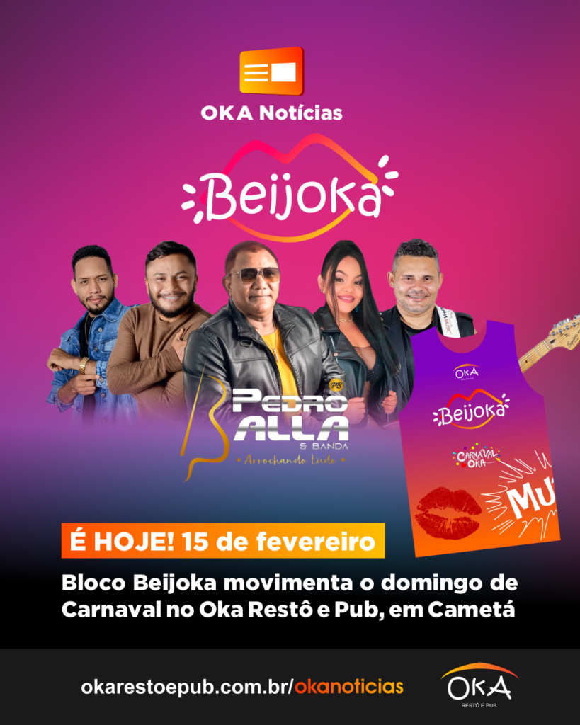 Bloco Beijoka movimenta o domingo de Carnaval no Oka Restô e Pub, em Cametá