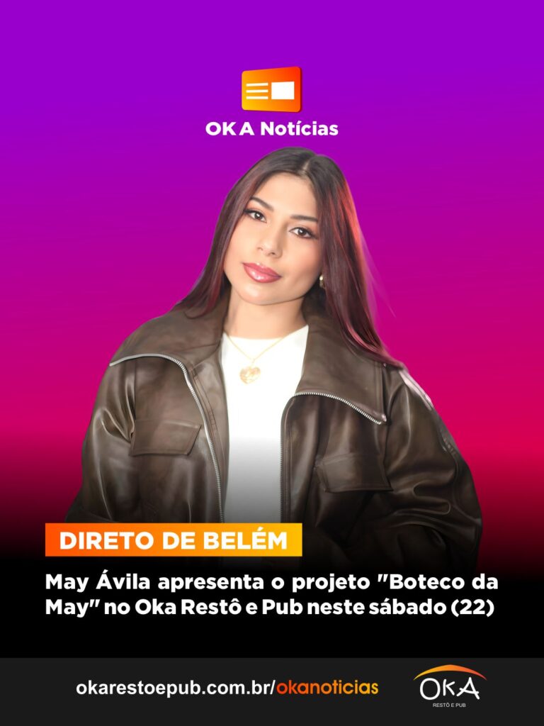 May Ávila apresenta o projeto “Boteco da May” no Oka Restô e Pub neste sábado (22)